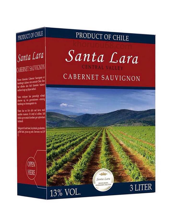 Rượu vang Bịch Santa Lara 3L chính hãng Rượu vang Bịch Santa Lara 3L chính hãng