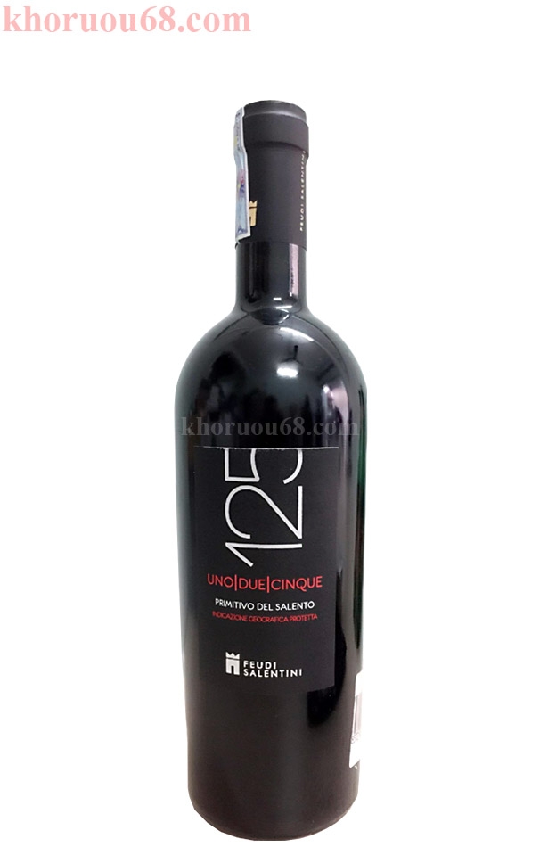 ruou-vang-y-125-14-do 125 Primitivo Chai to ( Vang Ý - 14% vol )