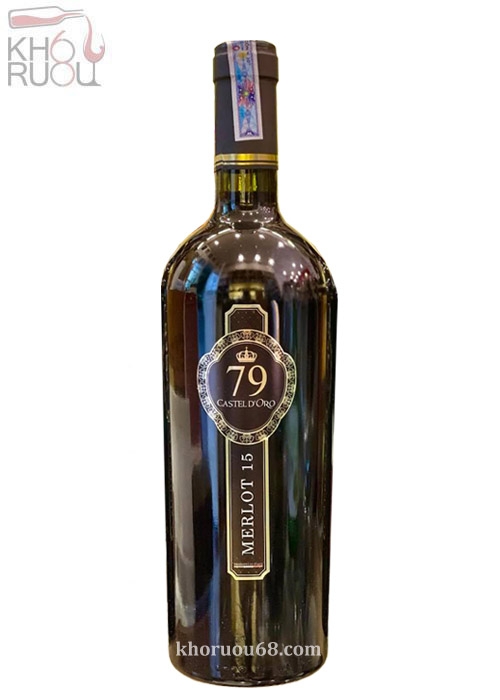 Rượu vang Ý đỏ 79 Castel D'Oro Merlot 15 chính hãng