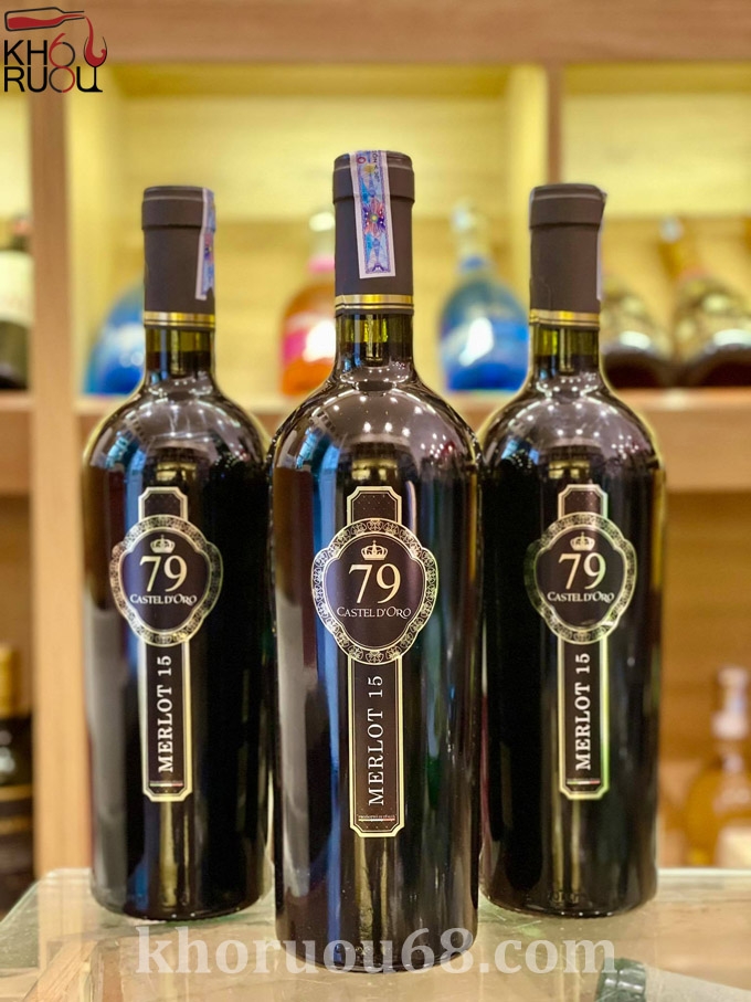 Rượu vang Ý 79 Castel D'Oro Merlot 15