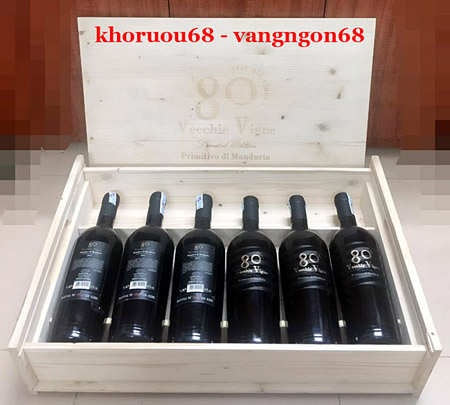 Rượu Vang Ý đỏ - 80 Vecchie Vigne (14,5% vol ) chính hãng Rượu Vang Ý đỏ - 80 Vecchie Vigne (14,5% vol ) chính hãng