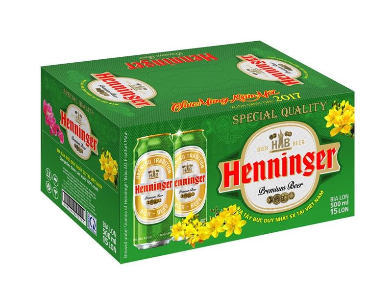 Bia Henninger 500ml ( Bia Liên Doanh Việt - Đức )