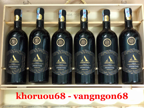 Rượu Vang Ý đỏ AMARAMA Primitivo Giá tốt nhất trên thị trường