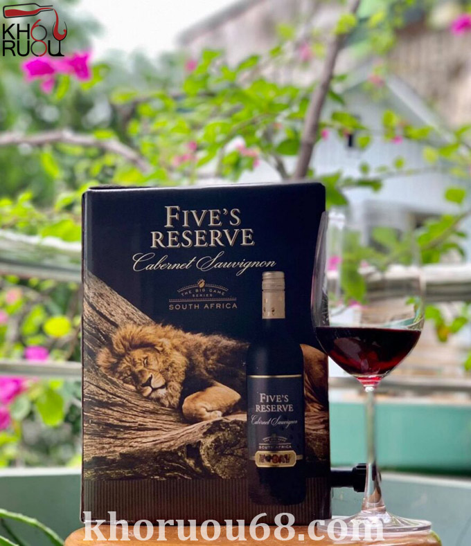 Rượu Vang bịch Five’s Reserve Cabernet Sauvignon