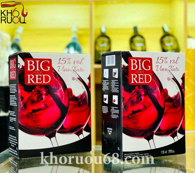 Rượu Vang Bịch Tây Ban Nha Big Red 3 lít Rượu Vang Bịch Tây Ban Nha Big Red 3 lít