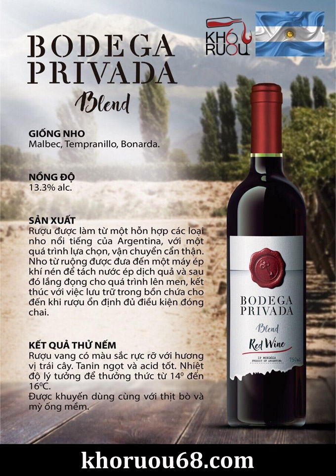 Rượu Vang Bodega Privada Blend