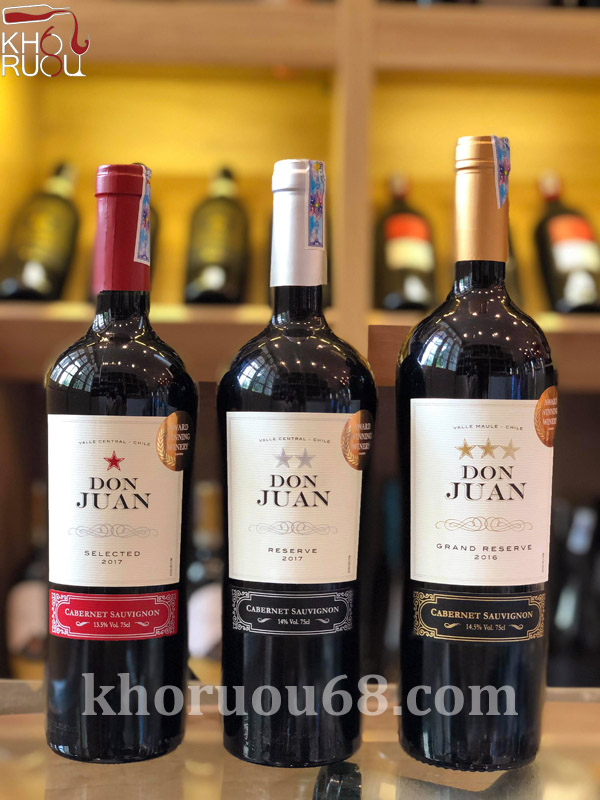 Rượu Vang ChiLe Don Juan Reserve cao cấp cac loai ruou vang don juan
