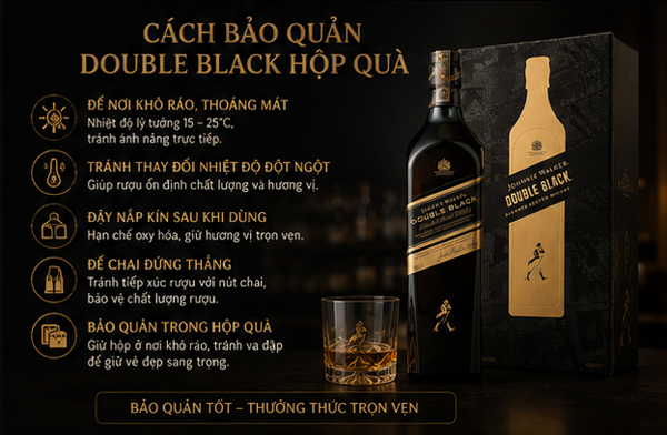 Cách bảo quản Double Black Hộp Quà