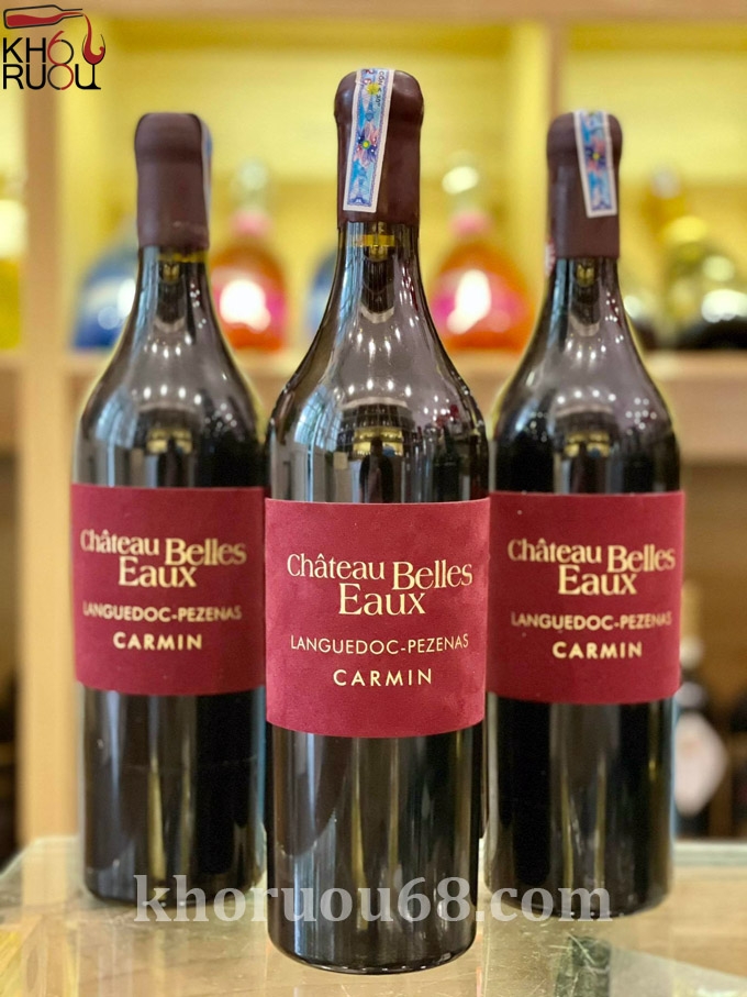 Rượu Vang Pháp Carmin Chateau Belles Eaux Pezenas