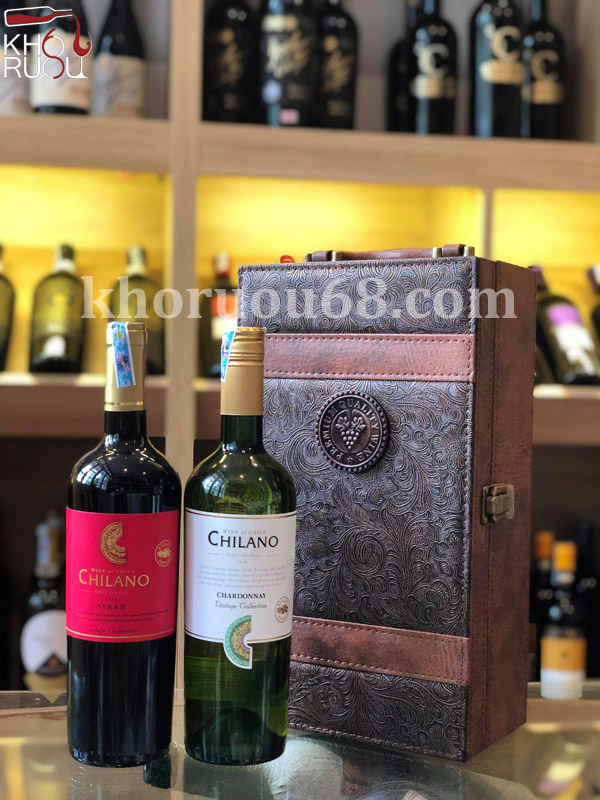 Rượu Vang ChiLe ChiLano Syrah nhập khẩu Hộp Quà Rượu Vang ChiLe Chilano