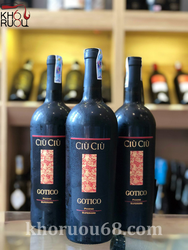 Rượu Vang Ý đỏ CIU CIU GOTICO Rượu ngon, giá tốt