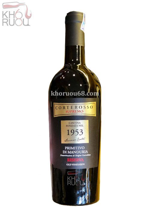 Rượu Vang Ý đỏ Corterosso 1953 nhập khẩu