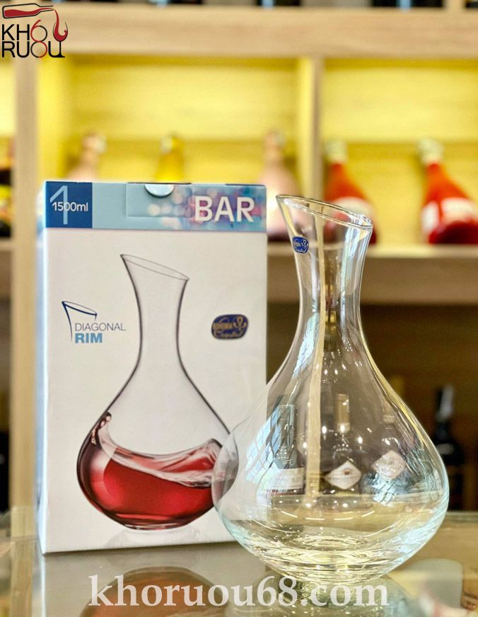 Decanter Pha Le Diagonal Crystal Bohemia
