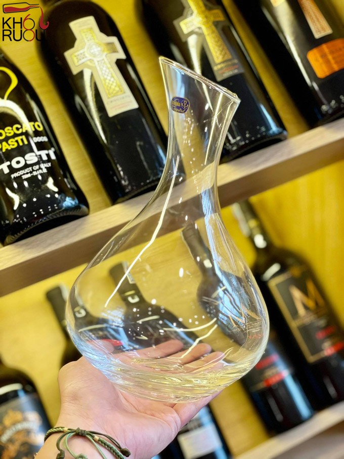 decanter pha le crystal bohemia diagonal 1