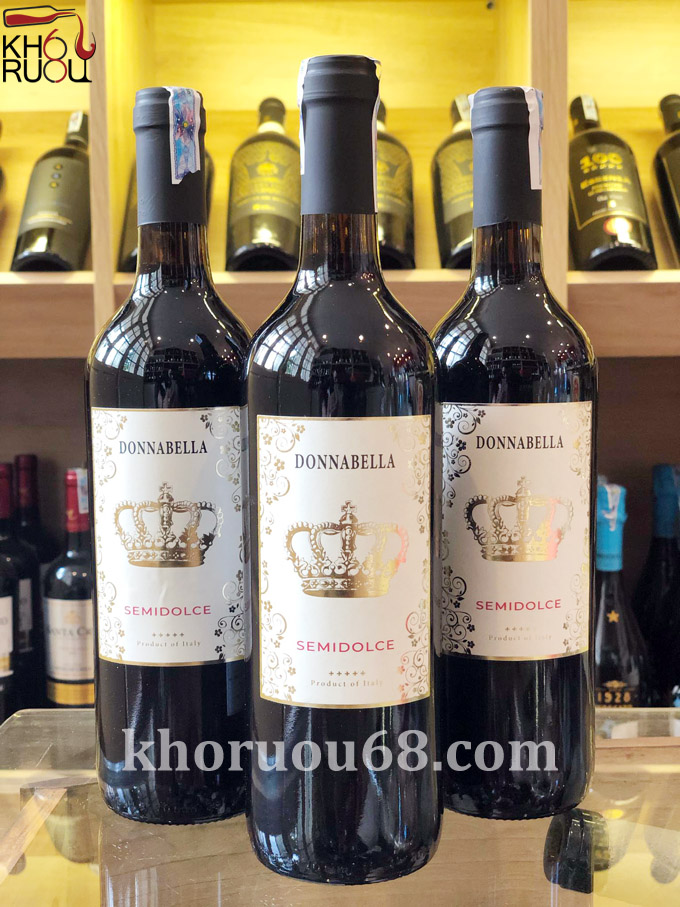 Rượu vang ý ngọt Donnabella Semidolce nhập khẩu Rượu vang ý ngọt Donnabella Semidolce nhập khẩu