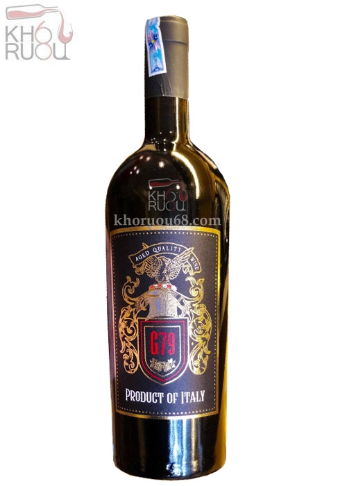 g79-1 Rượu Vang Ý đỏ G79 Vino Rosso chính hãng