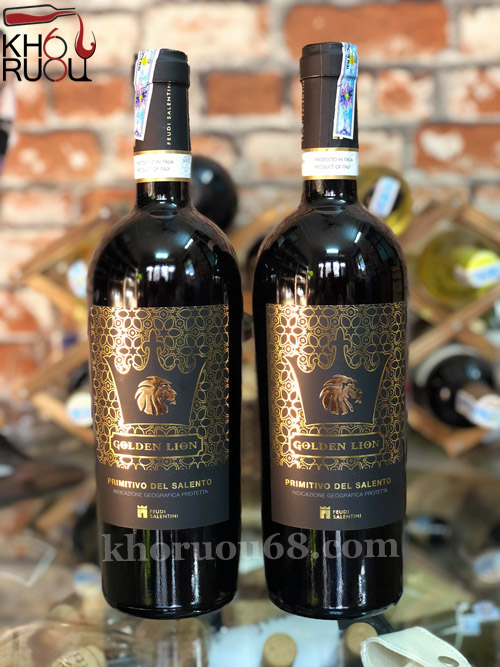Rượu Vang Ý đỏ Golden Lion nhập khẩu Rượu Vang Ý đỏ Golden Lion nhập khẩu