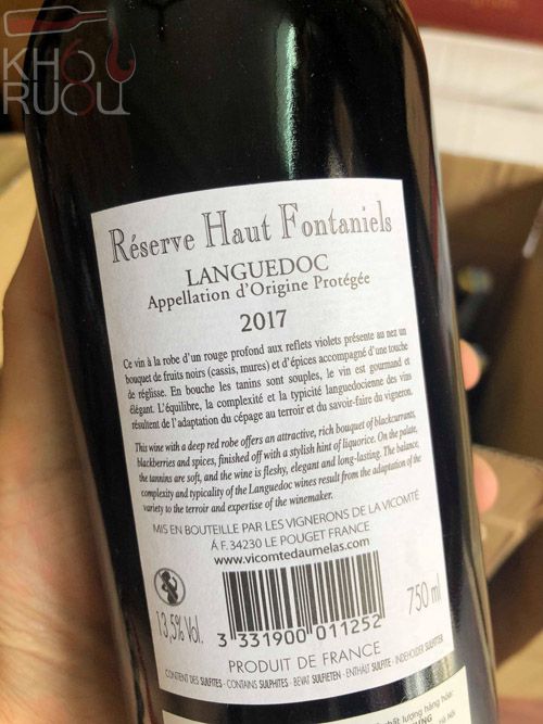 haut-fontaniels-languedoc Rượu Vang Pháp HAUT FONTANIELS LANGUEDOC