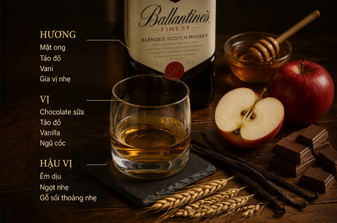Hương Vị Rượu Ballantines Finest