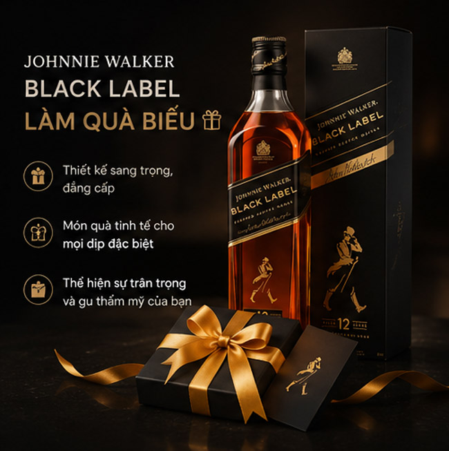 Johnnie Walker Black Label Làm Quà Biếu