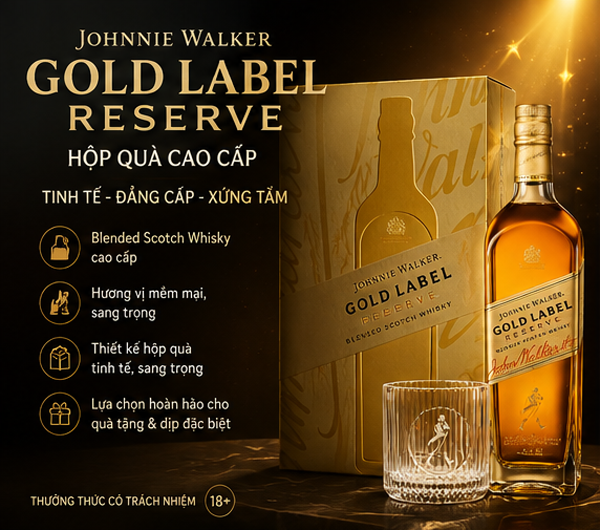 Rượu Johnnie Walker Gold Label Reserve Hộp Quà