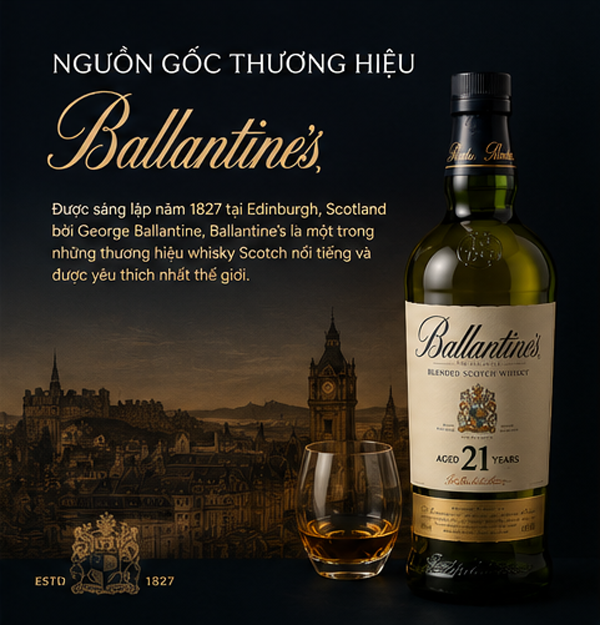 Nguồn Gốc Thương Hiệu Rượu Ballantine's