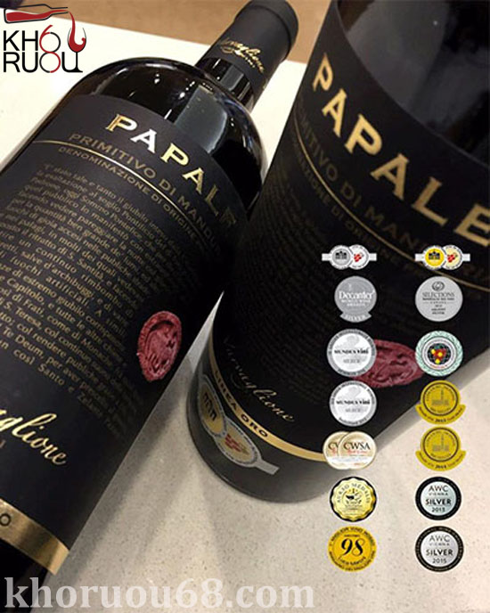 Rượu Vang Papale Primitivo di Manduria