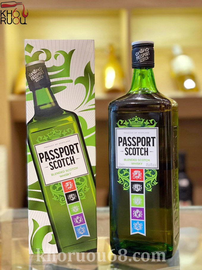 Rượu Whisky Passport Scotch 1 Lít passport scotch 1