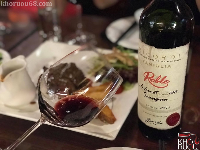 Rượu Vang Argentina Ricordi Famiglia Roble 