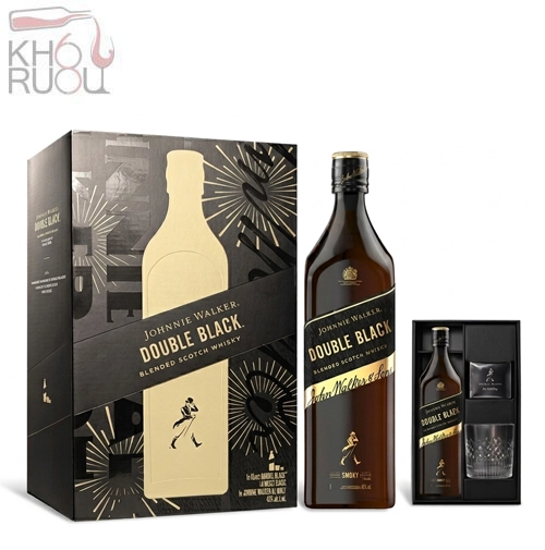 Rượu Johnnie Walker Double Black Hộp Quà Tết 2027 Rượu Johnnie Walker Double Black Hộp Quà Tết 2027