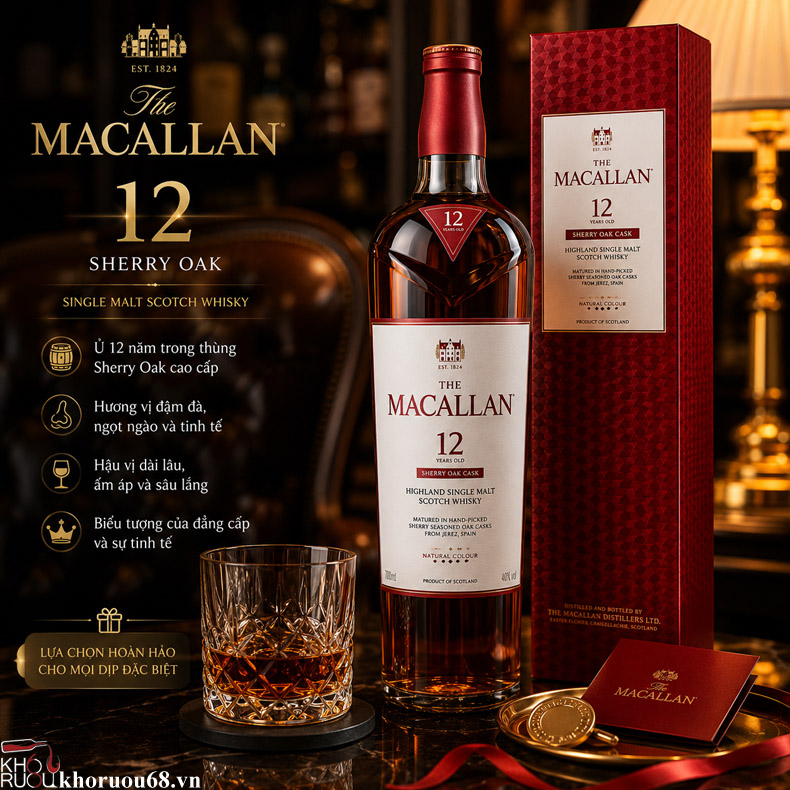 Rượu Macallan 12 Sherry Oak