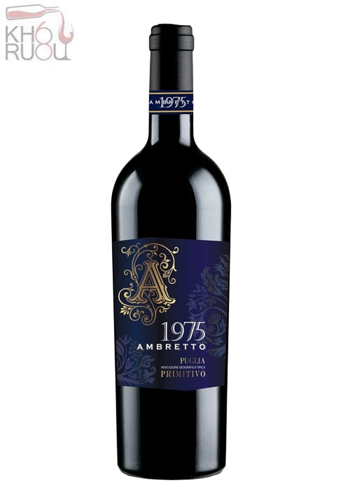 ruou-vang-1975-1 Rượu Vang Đỏ Ý 1975 Ambretto Primitivo chính hãng