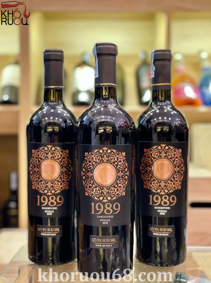 Rượu Vang Ý đỏ 1989 Puglia nhập khẩu