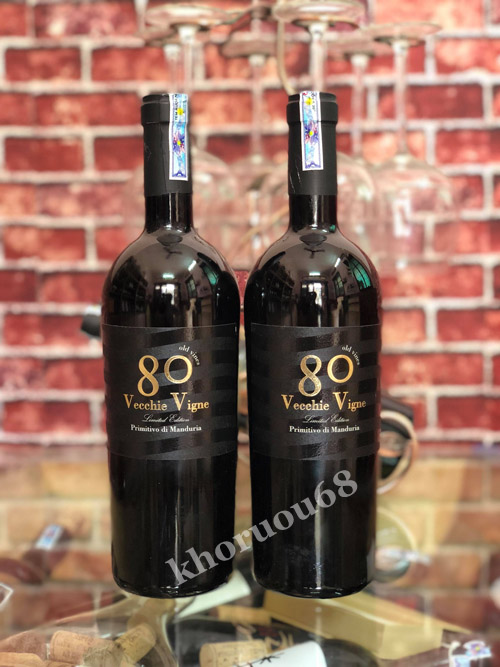 Rượu Vang Ý đỏ - 80 Vecchie Vigne (14,5% vol ) chính hãng Rượu Vang Ý đỏ - 80 Vecchie Vigne (14,5% vol ) chính hãng