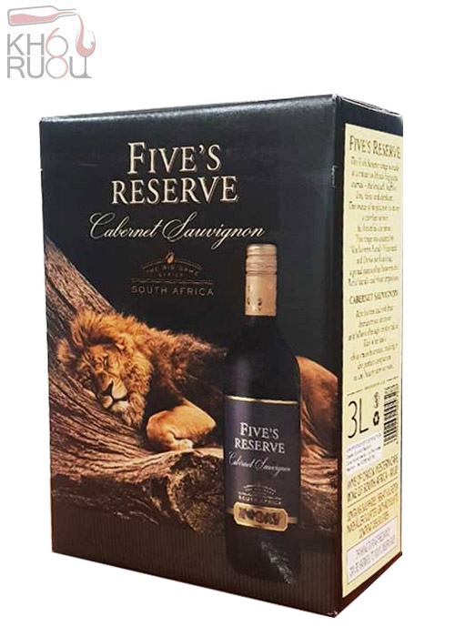 Rượu Vang bịch Five’s Reserve Cabernet Sauvignon