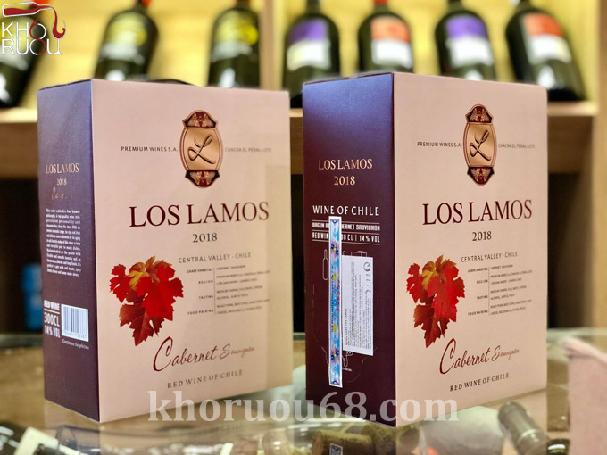Rượu Vang Bịch Chile Los Lamos ruou vang bich 3l los lamos 1
