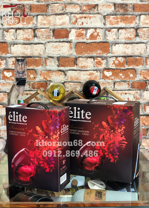 Rượu Vang Bịch ChiLe Elite 5L ruou vang bich elite 1