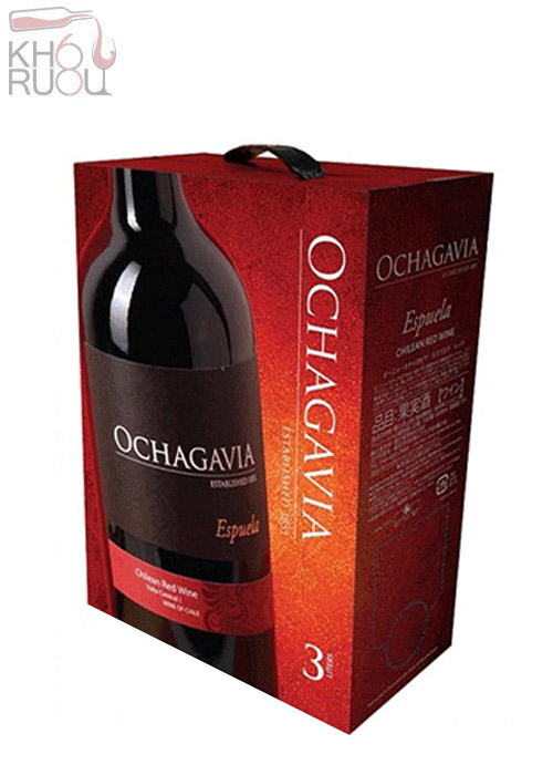 Rượu Vang Chile Bịch 3 Lít Ochagavia ESPUELA ngon chính hãng ruou vang bich ochagavia