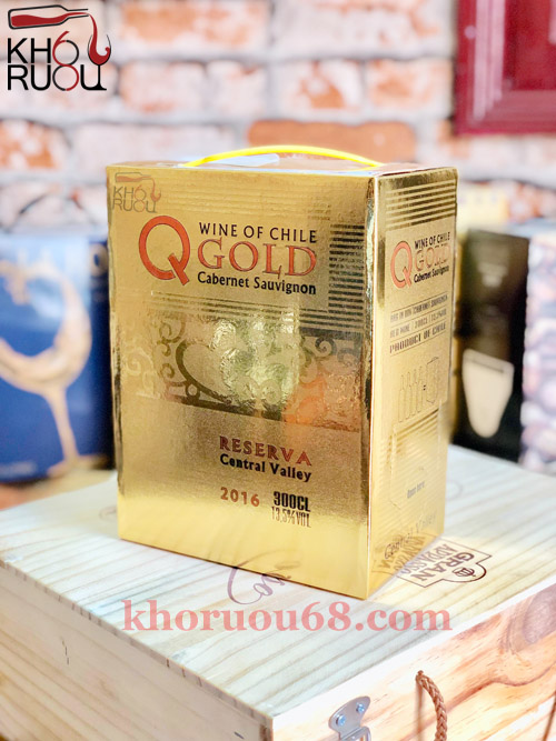 Rượu Vang Bịch ChiLe Q GOLD Reserva ruou vang bich q gold 1