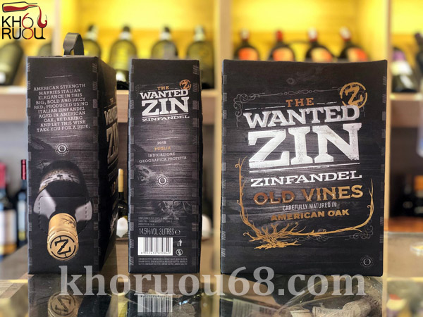 Rượu Vang ý Bịch The Wanted Zin ( 14,5% vol ) nhập khẩu