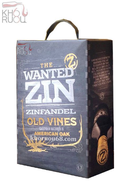 Rượu Vang ý Bịch The Wanted Zin ( 14,5% vol ) nhập khẩu