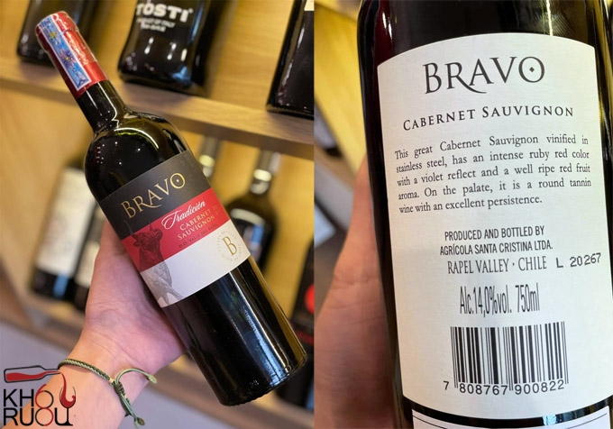 Rượu Vang Chile Bravo Tradicion Cabernet Sauvignon