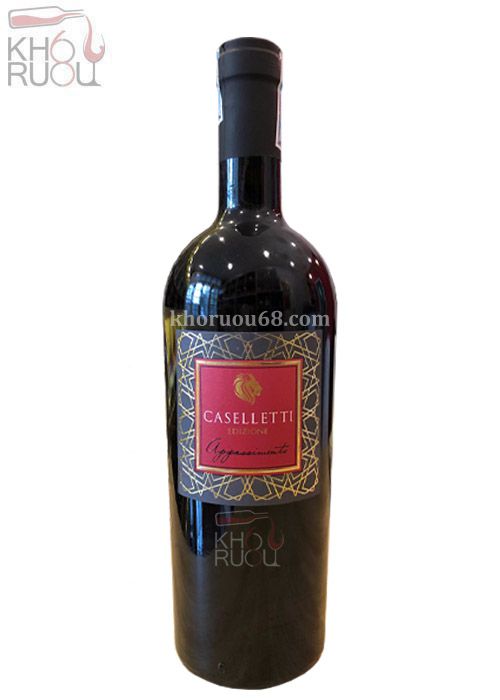 ruou-vang-caselletti-1 Rượu Vang Ý đỏ CASELLETTI APPASSIMENTO 15 độ chính hãng