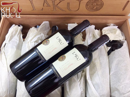 Rượu Vang ChiLe LAKU Vina Requingua Premium chính hãng