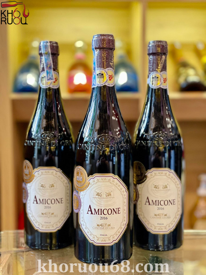 Rượu vang Ý đỏ Amicone nhập khẩu