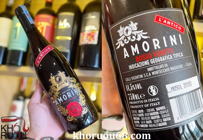 Rượu Vang Amorini Rosso Vaneto