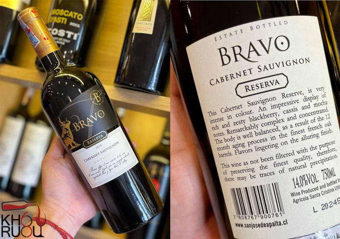 ruou vang do bravo reserve 1