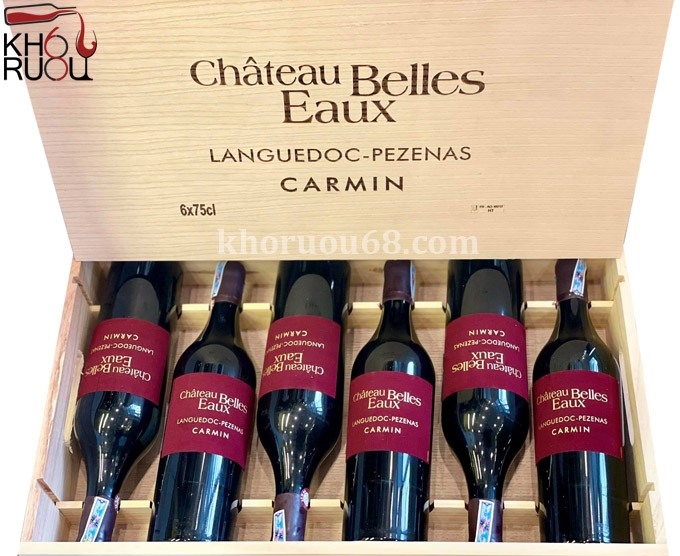 Rượu Vang Pháp Carmin Chateau Belles Eaux Pezenas