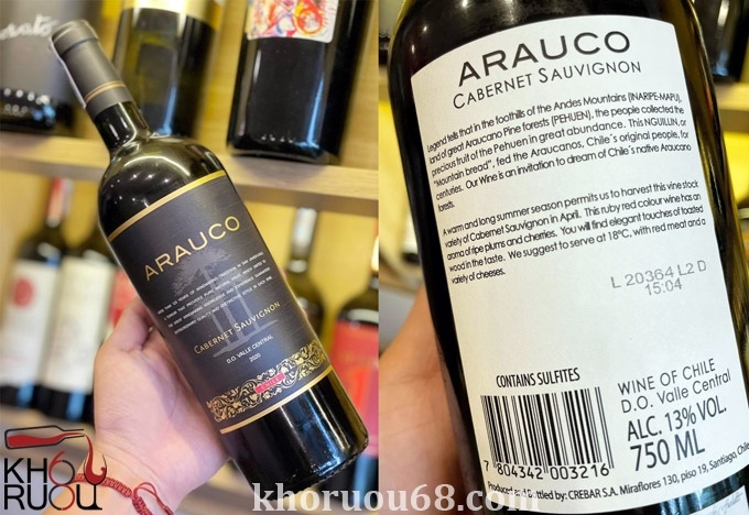 Rượu Vang Đỏ Arauco Cabernet Sauvignon 2020