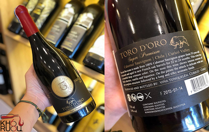 ruou vang do chile toro doro super premium 1